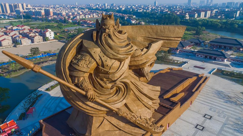 Illustration for article titled This Statue for a Chinese Warrior Is Very Probably the Most Badass Statue Ever